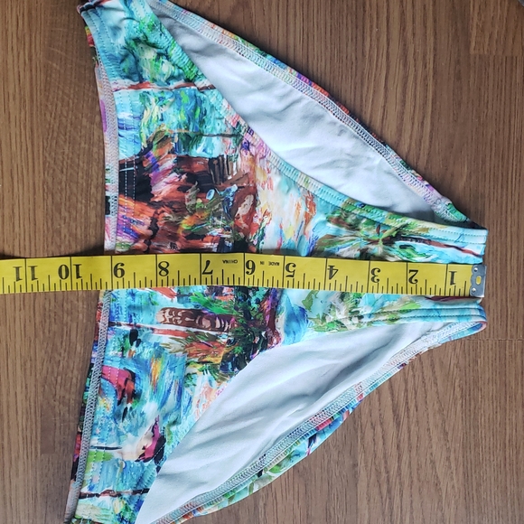 Seafolly Australia Tropical Print Bikini Swim Bottom Women's Size 8 - Picture 8 of 8